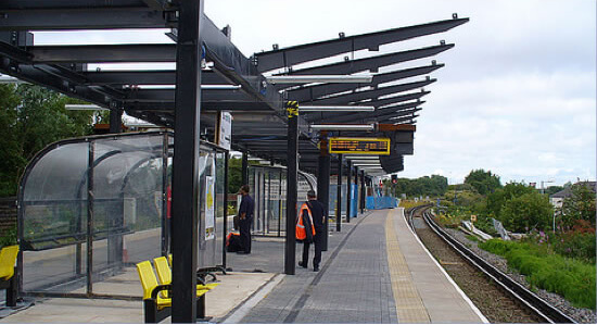 Trunking installed at Sandhill Station